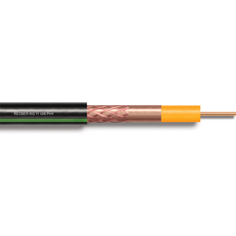 RG 11 U/6 PHY-PVC (Cu/Cu Trishield)