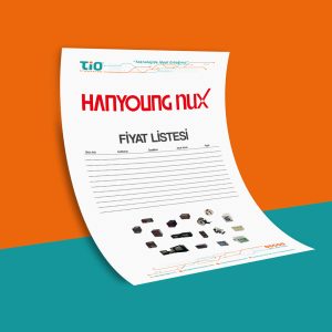 Hanyoung Nux logosu, endüstriyel otomasyon, kontrol ve ölçüm cihazları alanında uzman markanın tanıtım görseli.