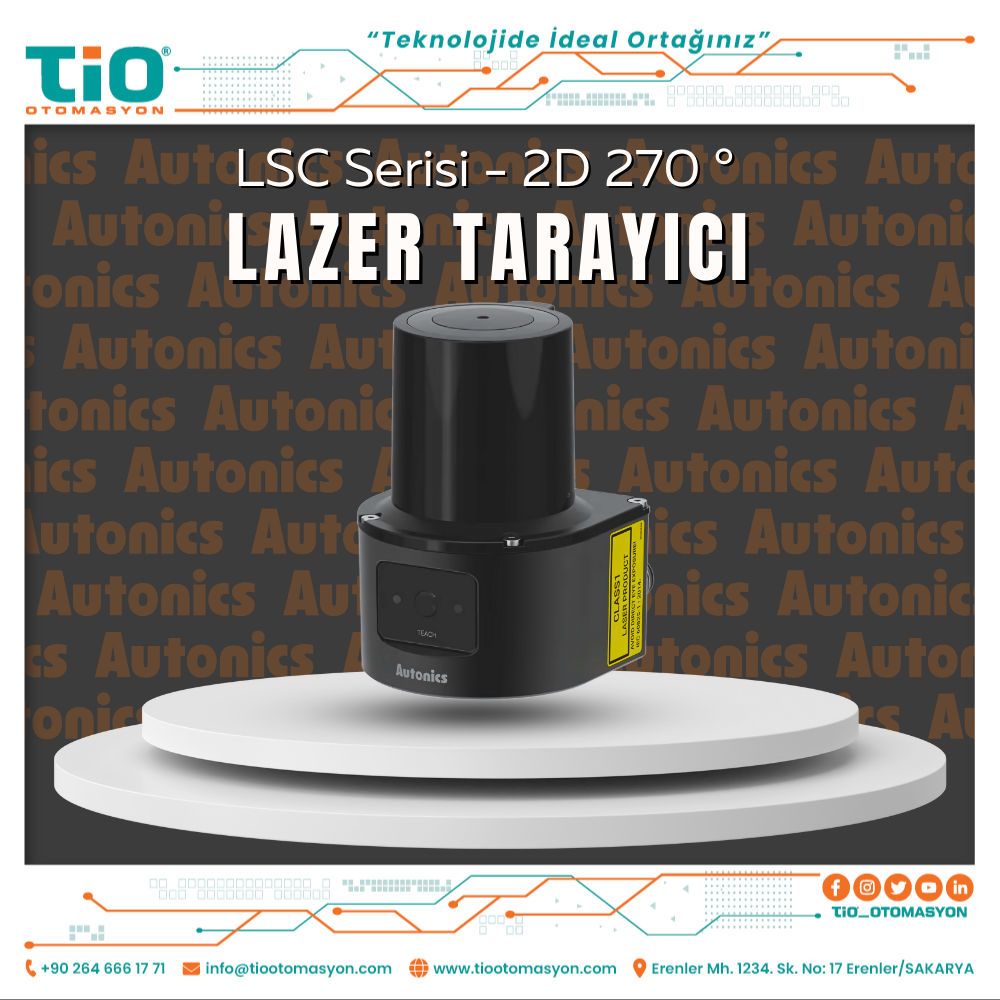 LSC Serisi 2D 270° Lazer Tarayıcılar