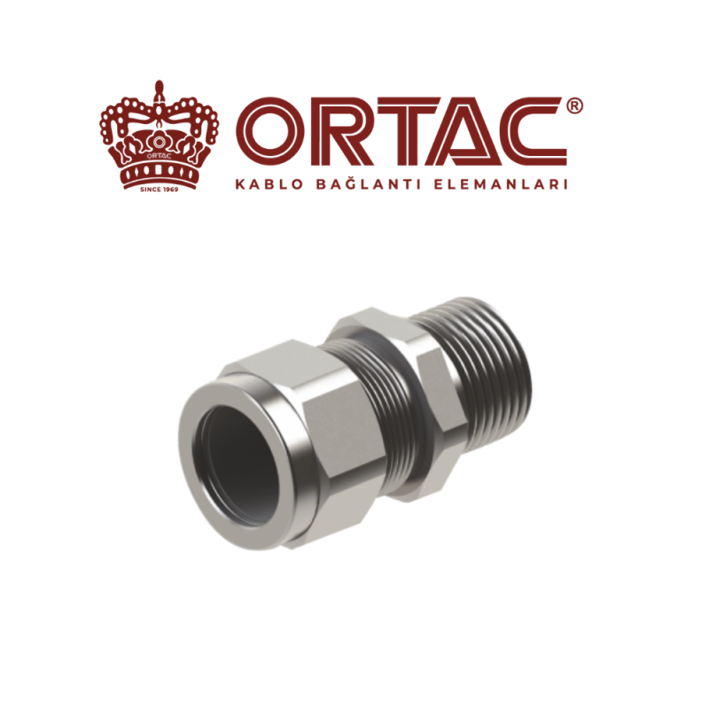 Ortaç WUG tek sıkmalı zırhsız kablo rakoru IP68