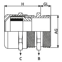 Metal Kablo Rakoru Teknik Ölçü Çizimi
