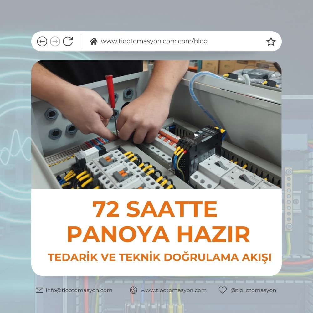 72 Saatte Panoya Hazır pano tedarik ve teknik doğrulama akışı