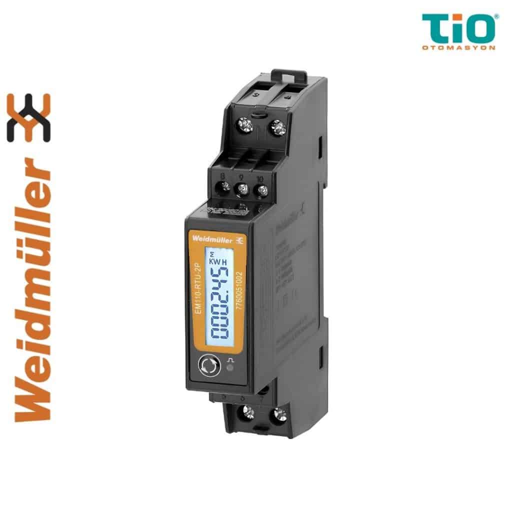 Weidmüller EM110-RTU-2P enerji analizörü Modbus RTU destekli tek faz enerji ölçer