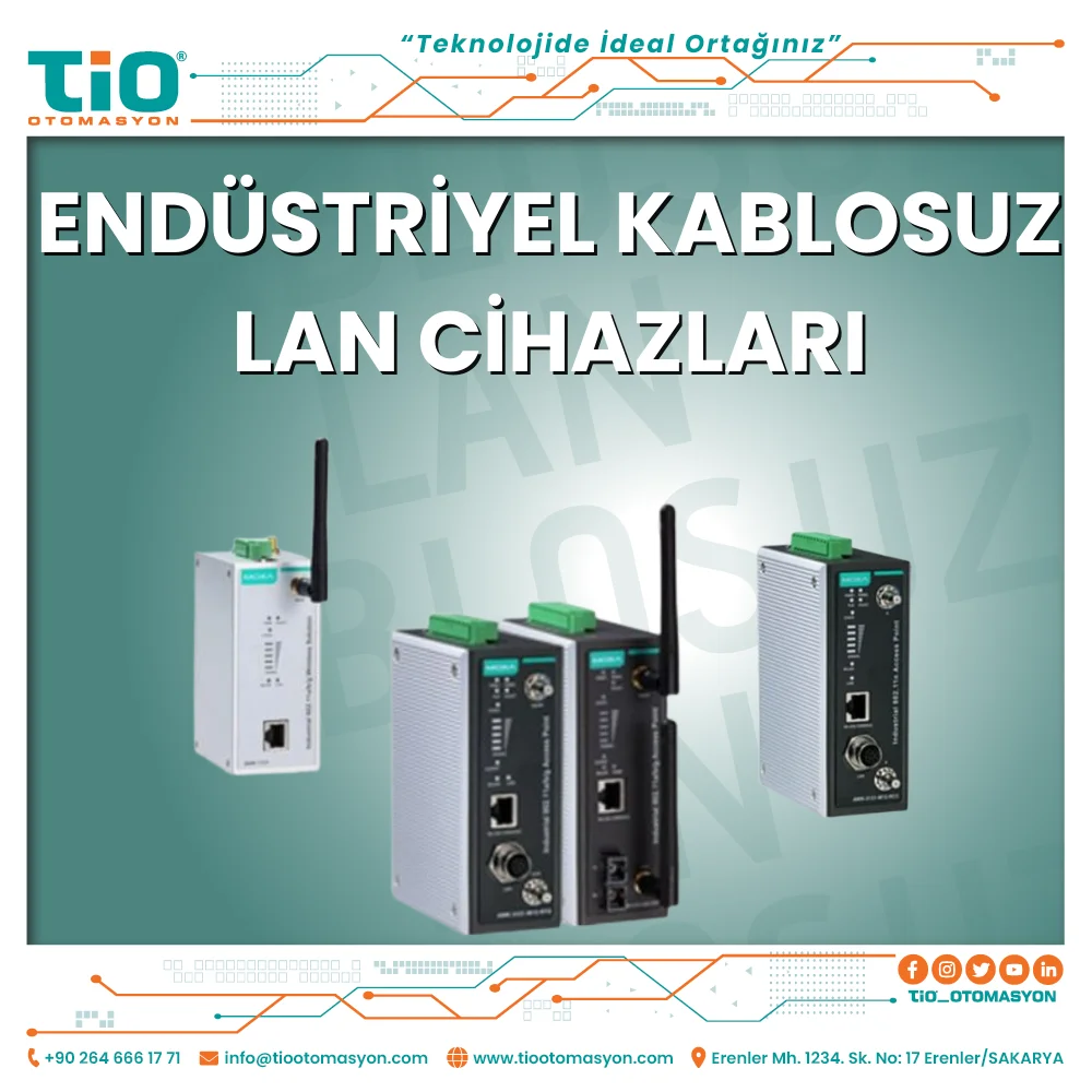 Endüstriyel Kablosuz LAN Çözümleri – Moxa AWK Serisi